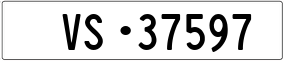 Trailer License Plate